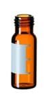 Show details for 1.5 ml amber short thread vial with label, silanized Picture of 1.5 ml amber short thread vial with label, silanized