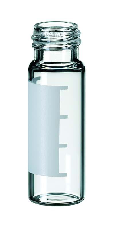 Picture of 4.0 ml clear screw neck vial with label