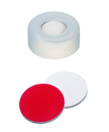 Picture of PE Snap Ring cap transparent 6 mm centre hole, soft version