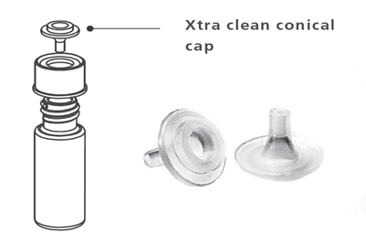 Picture of Xtra life clean conical cap, 4 mL (12 pcs)